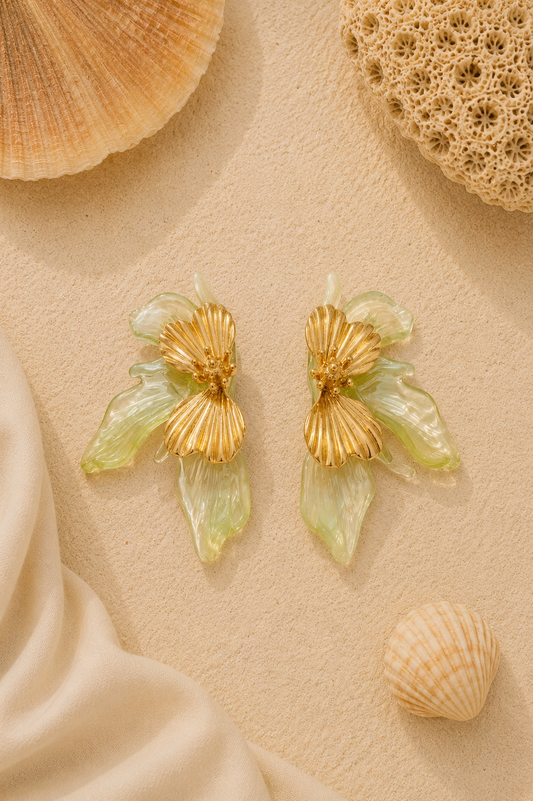 Floral Resin Earrings