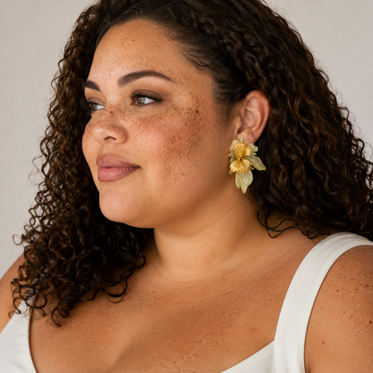 Floral Resin Earrings
