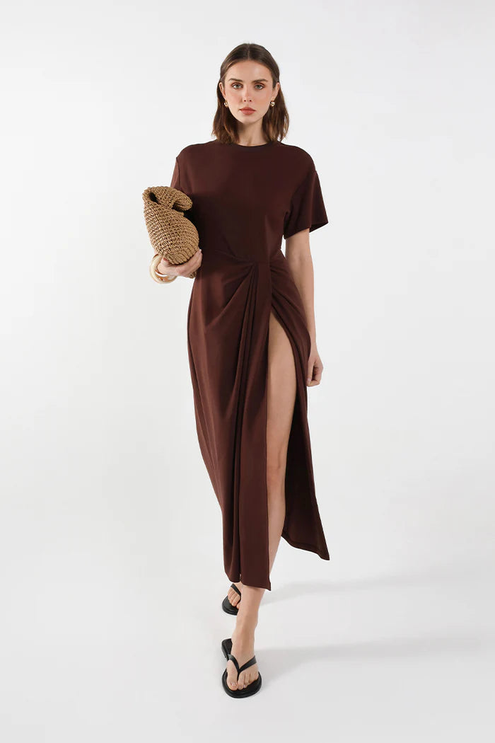 Florence Luxe Knit Midi Dress – Valencia Boutique