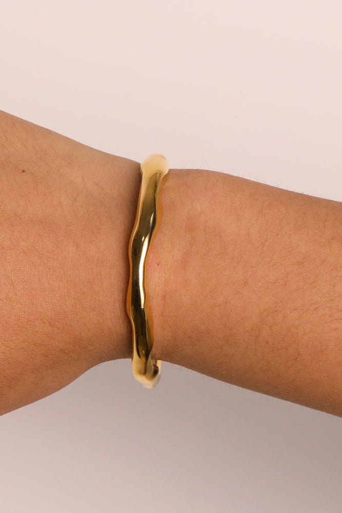 Gold Cuff Bangle