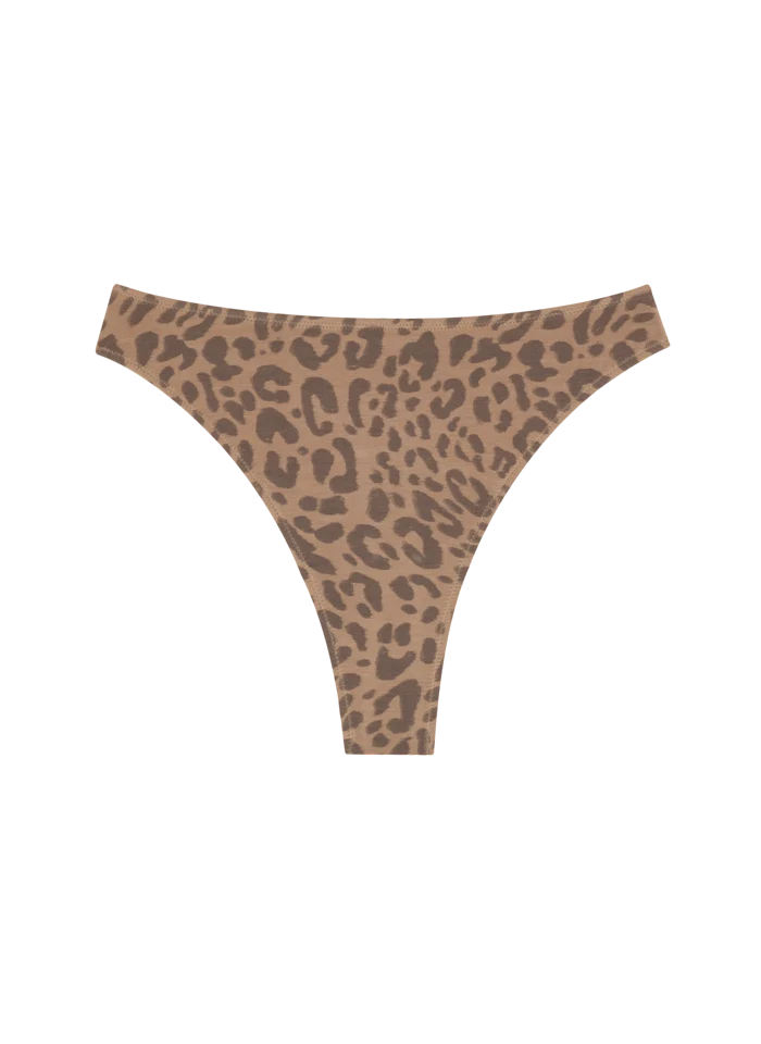 HUHA High Rise Leopard Thong (S-3X)