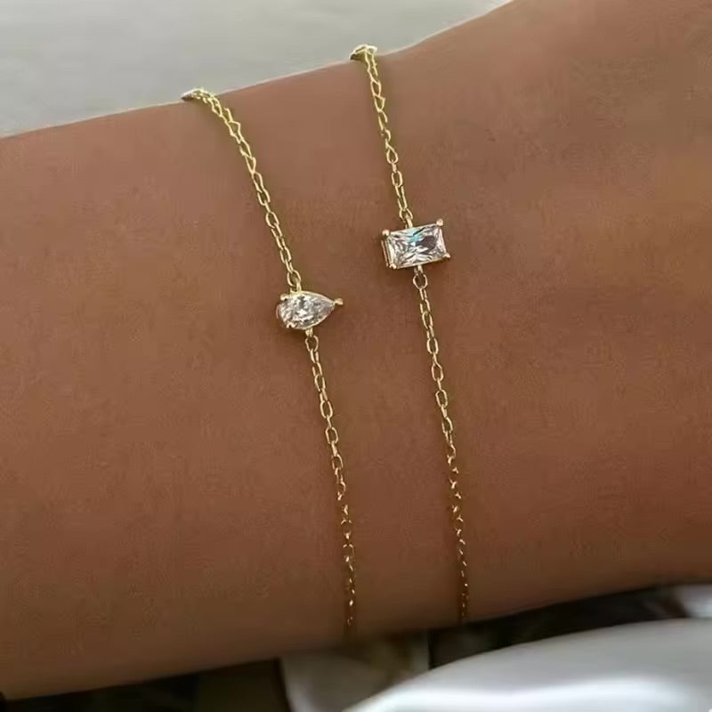 Rectangle Diamond Bracelet