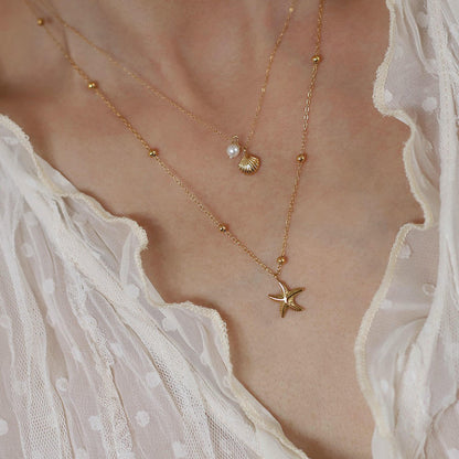 Starfish Layered Necklace