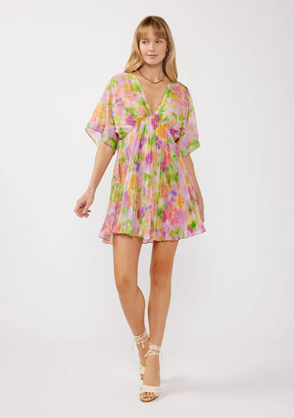 Mystic Bloom Mini Dress