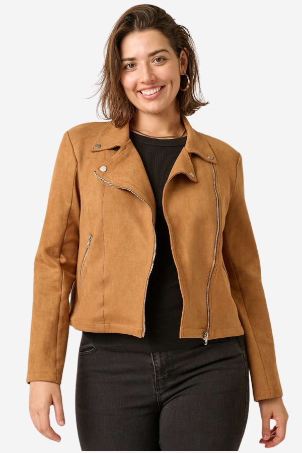 CURVE "Suede" Moto Jacket