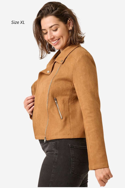 CURVE "Suede" Moto Jacket