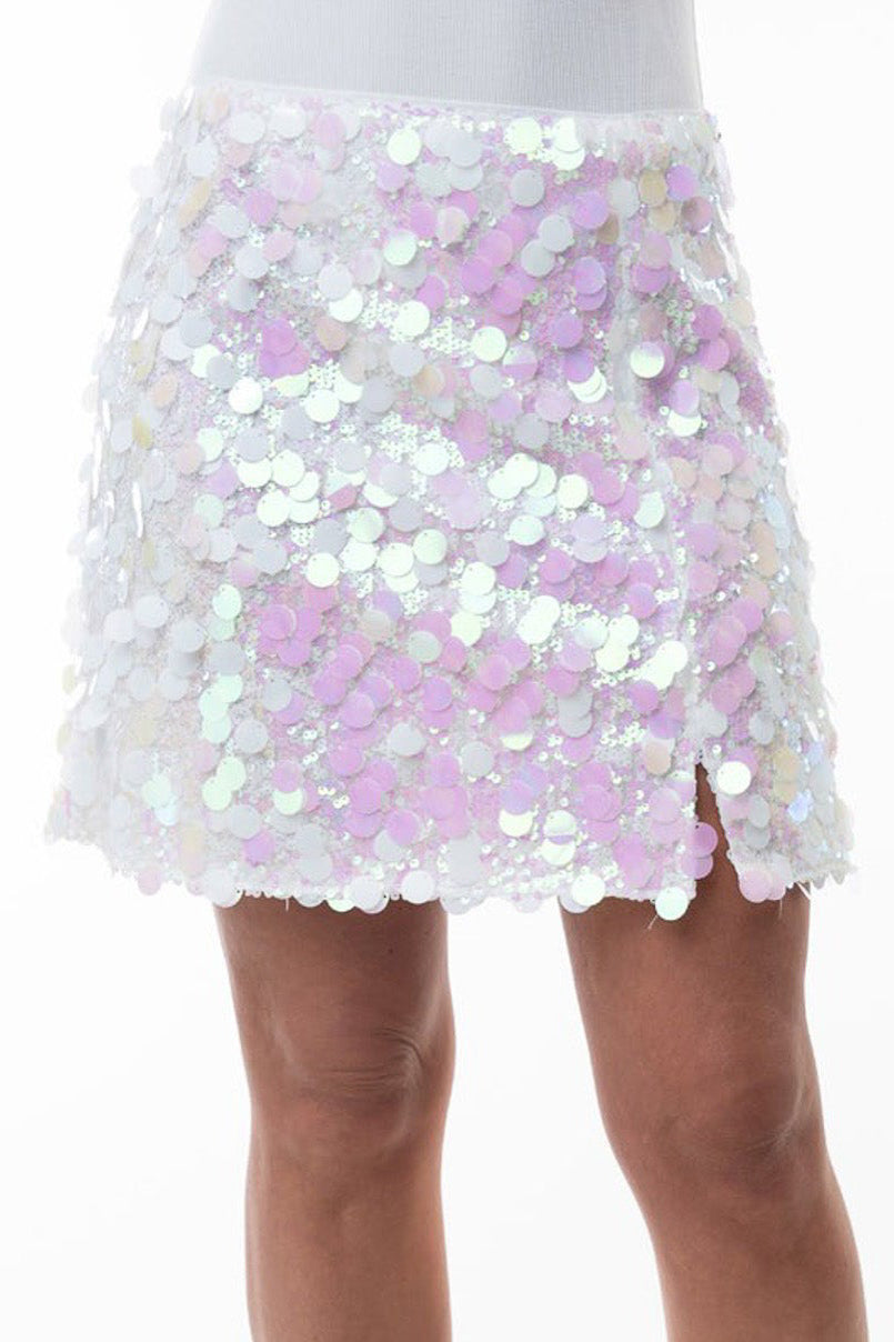 Sequin Mini Skirt (S-3X)