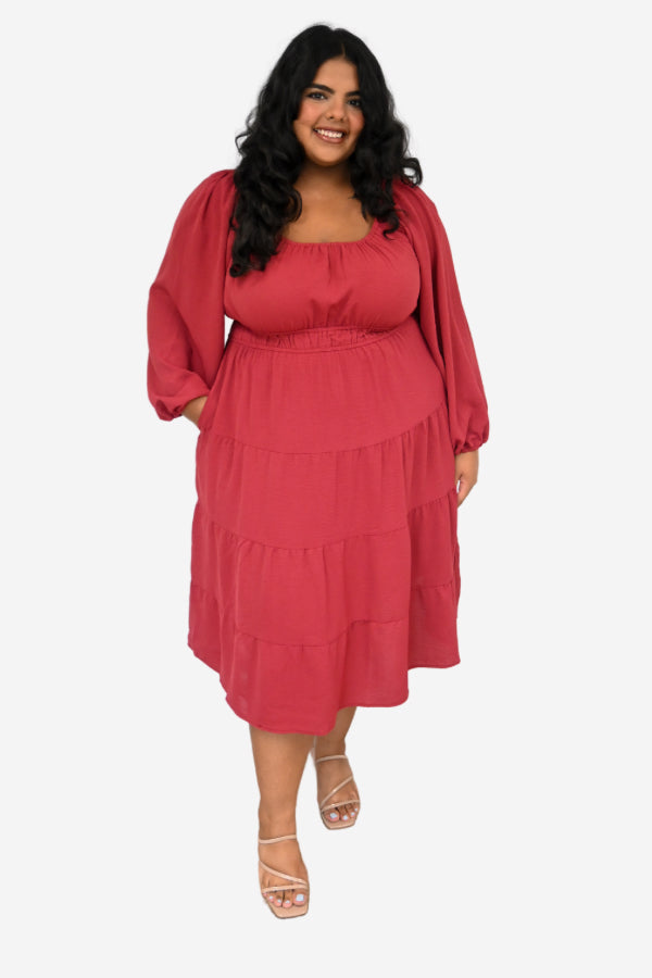 plus size red dress family photo dress winnipeg manitoba canada