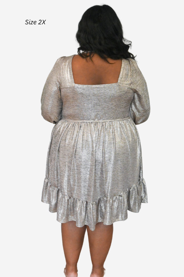 CURVE Champagne Mini Dress