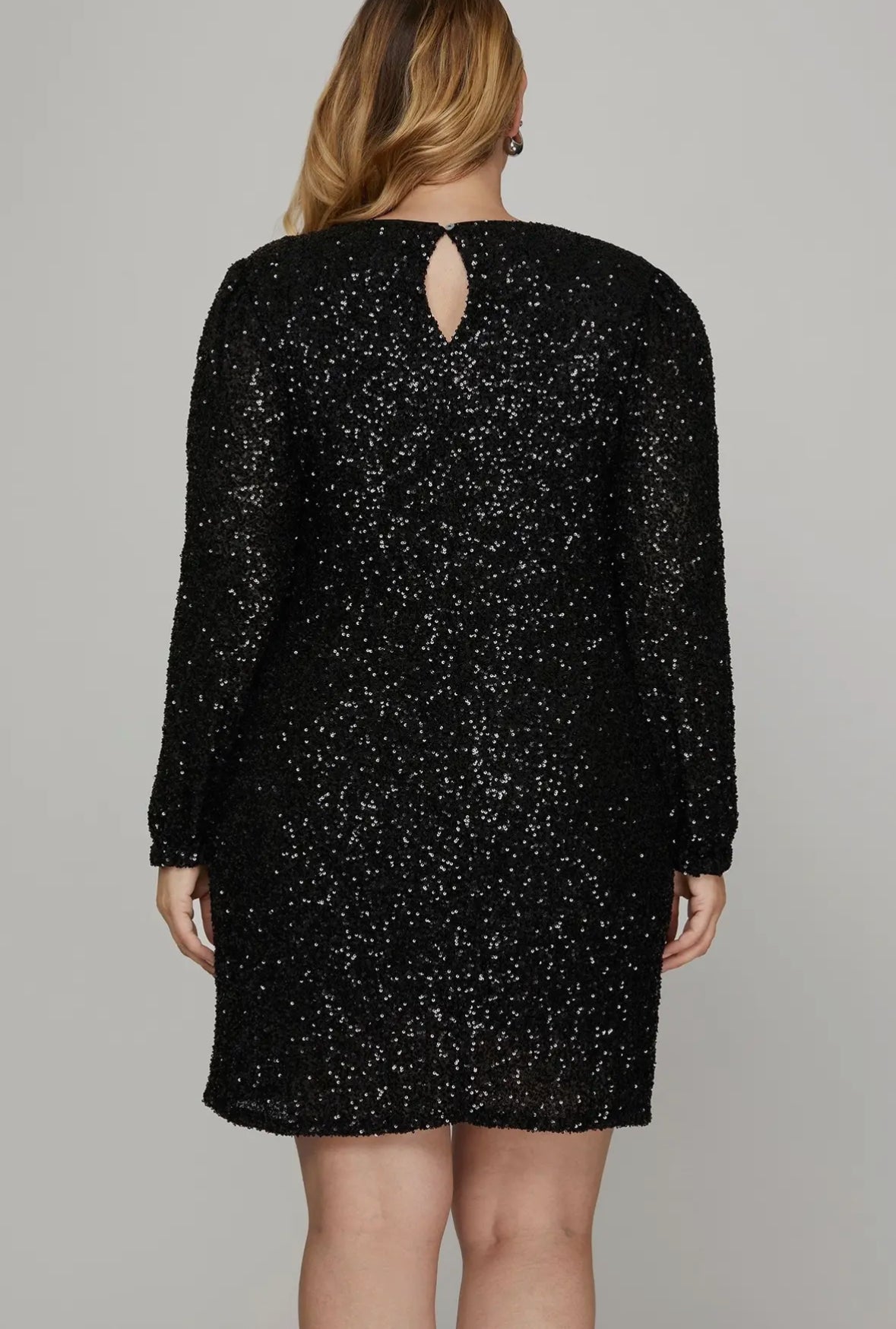 CURVE Sequin Shift Dress