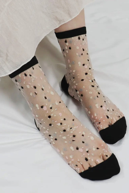 Polka Dot Sheer Socks