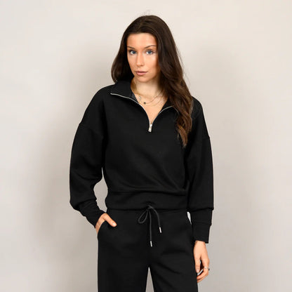 Mailyn Half Zip Scuba Sweater