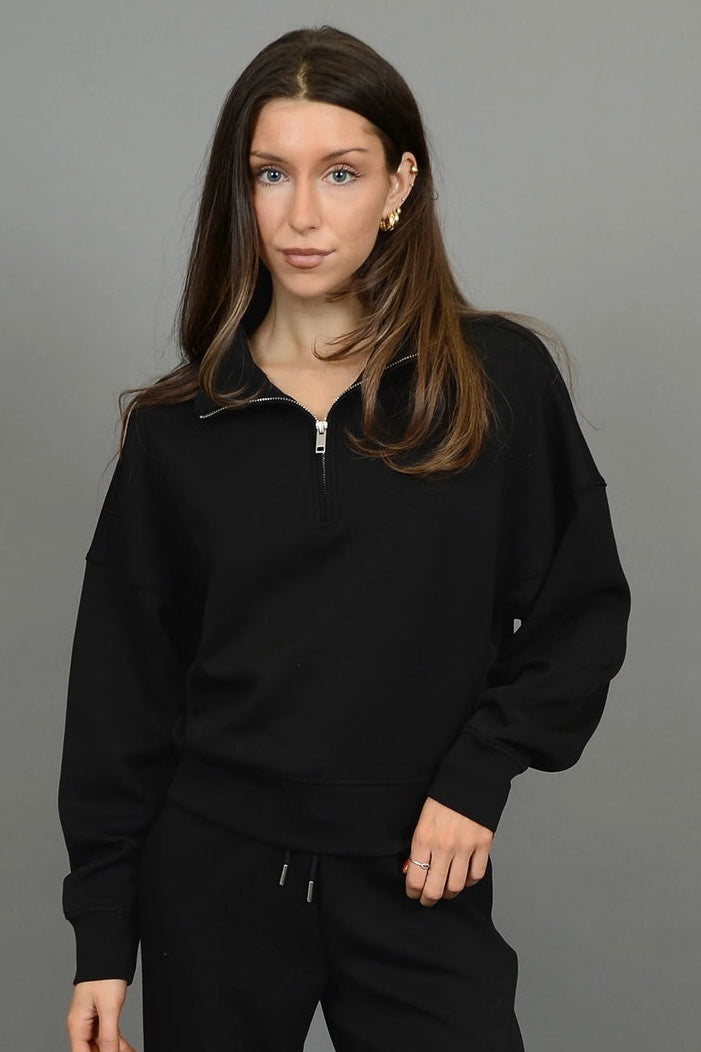 Mailyn Half Zip Scuba Sweater