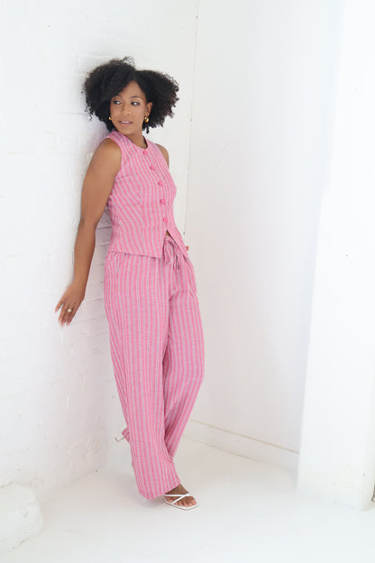 Striped Linen Pant