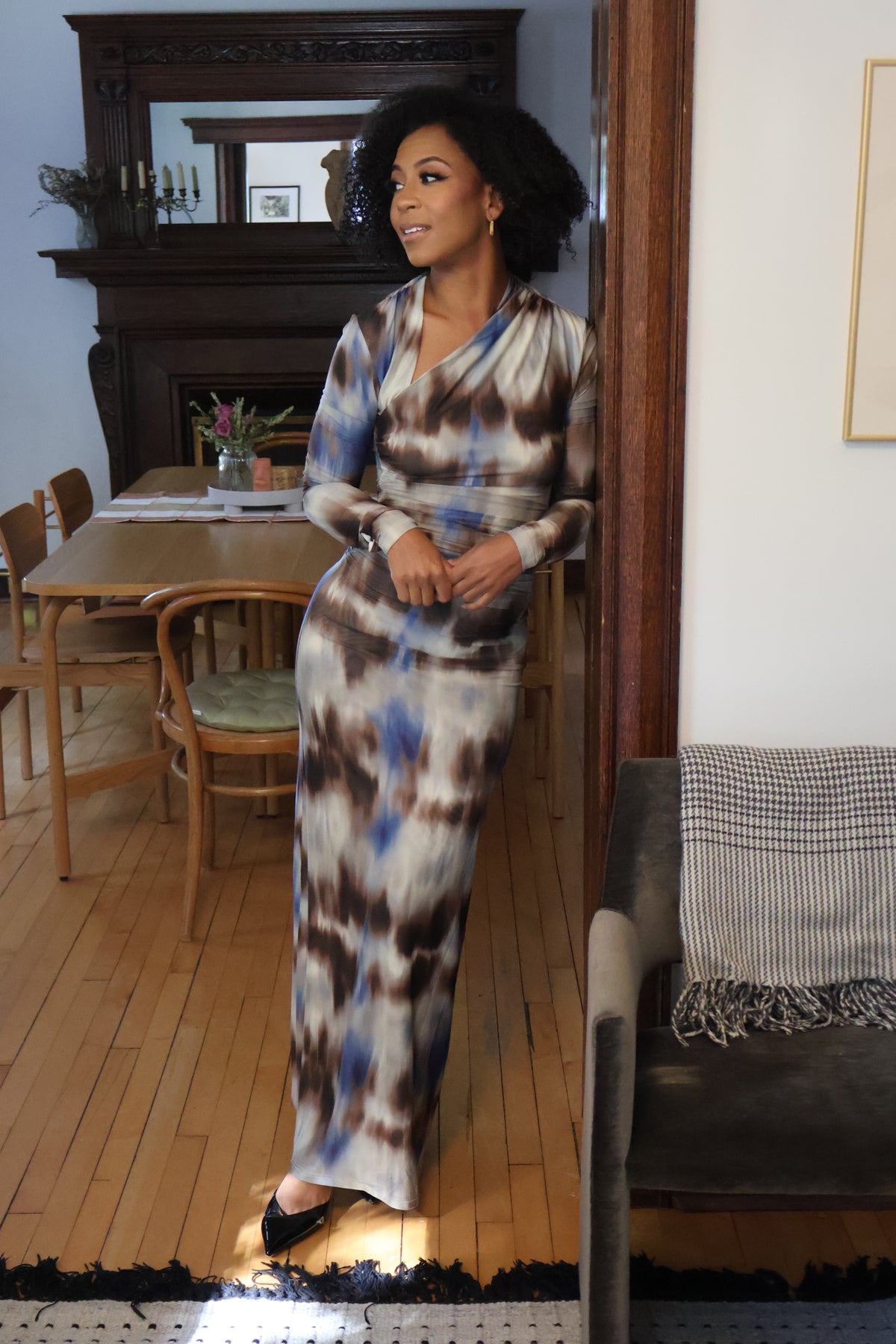Malia Mesh LS Dress
