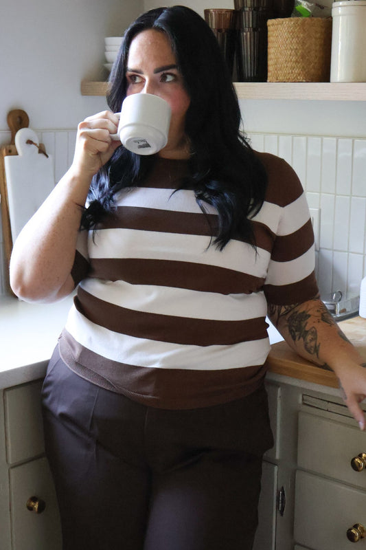 Striped Knit Top (S-XXL)