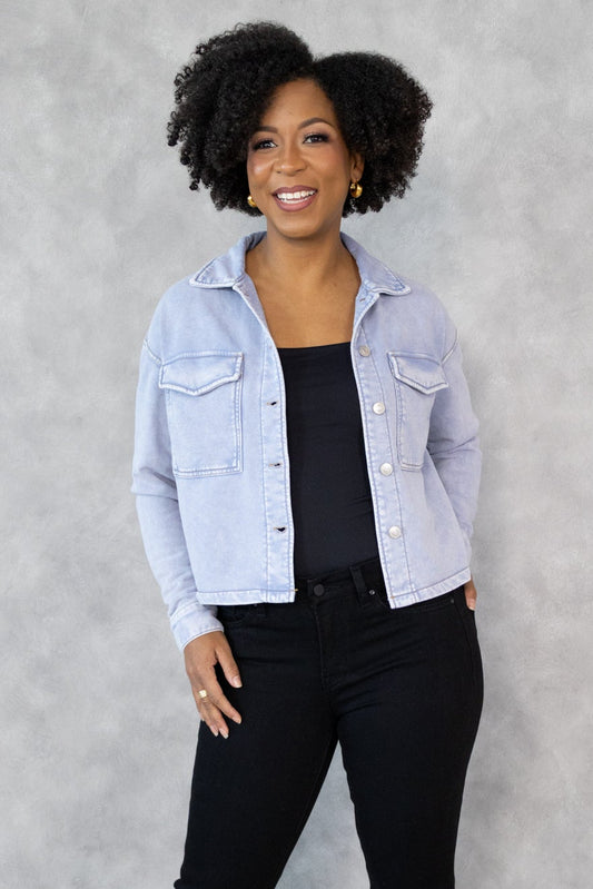 Nara Cropped Sweatshirt Jacket