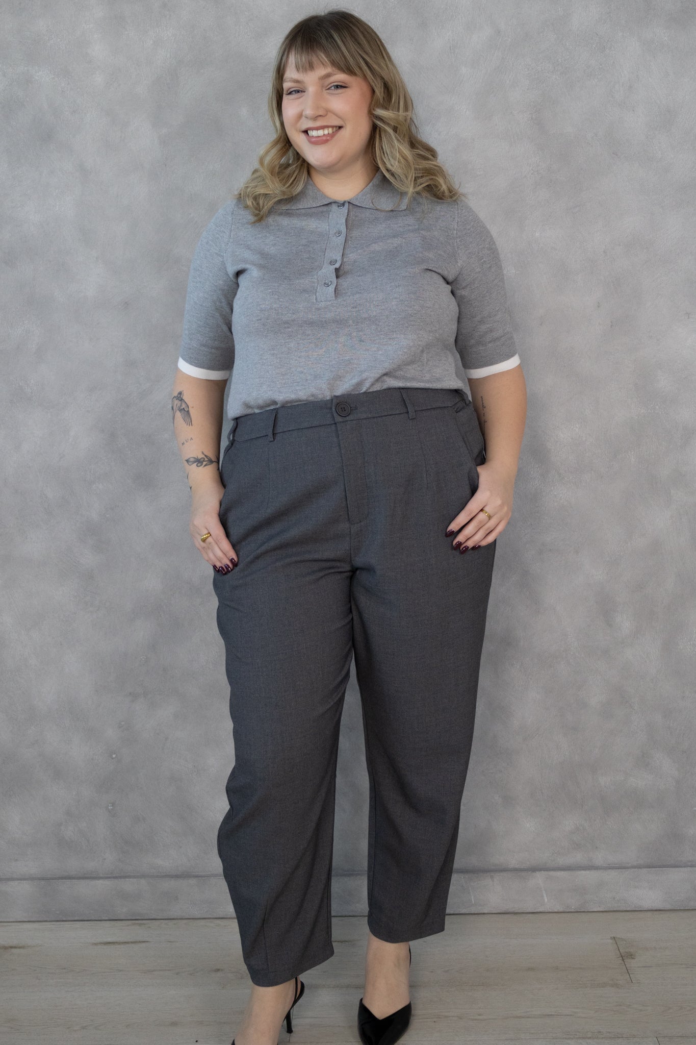 CURVE Contrast Knit Polo