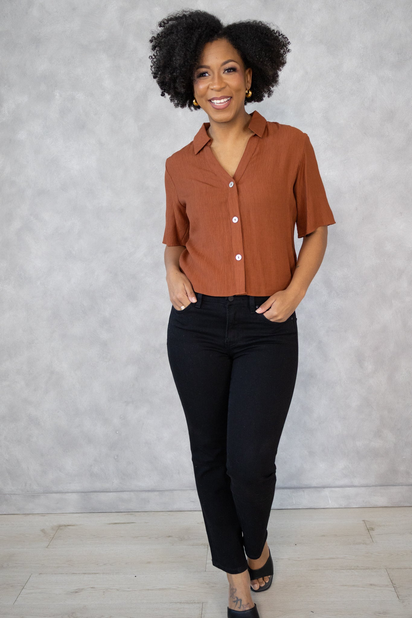 Short Sleeve Blouse (XS-2X)