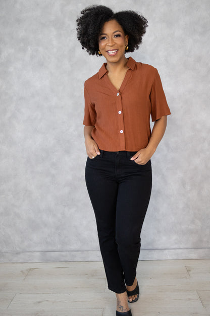 Short Sleeve Blouse (XS-2X)