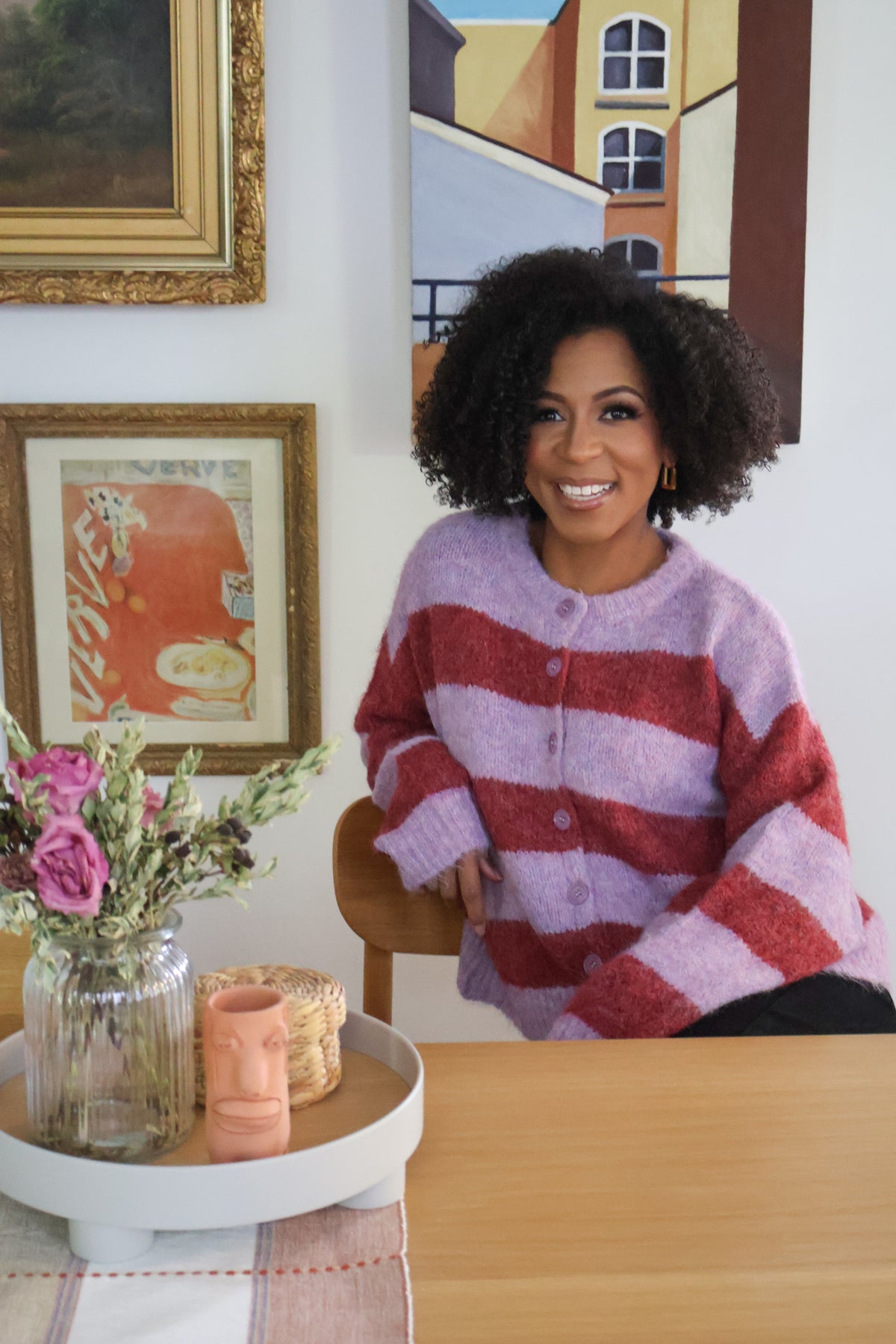 Striped Cardigan (S-3X)