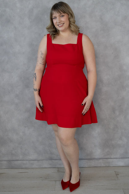 Red Mini Dress (XS-XXL)