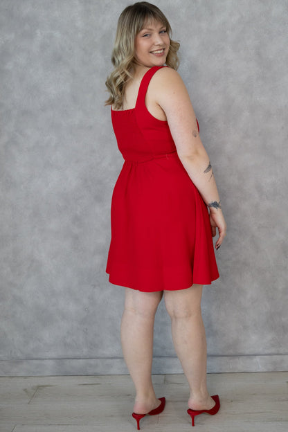Red Mini Dress (XS-XXL)