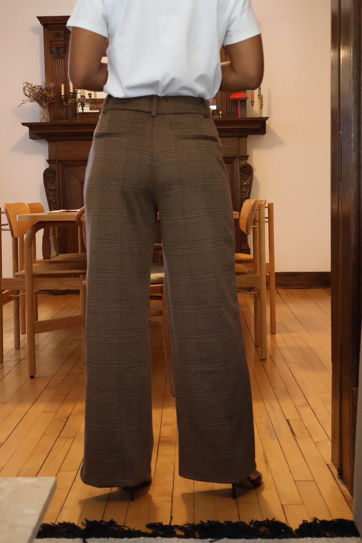 Houndstooth Wide Leg Pant (XS-2X)