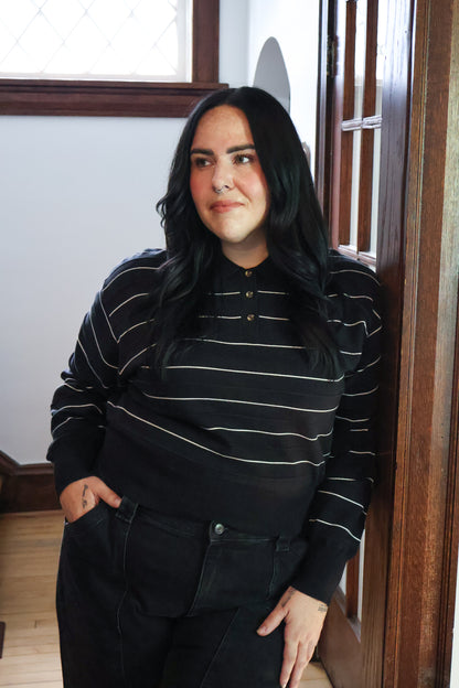 BRUNETTE THE LABEL Knit Polo (XS-3X)