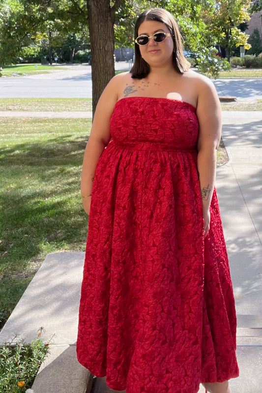 CURVE Ariel Jacquard Midi Dress