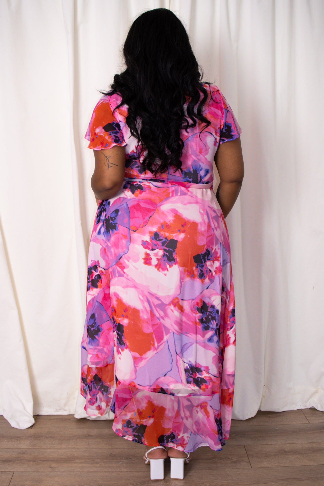 Chiffon Wrap Dress (4-22)
