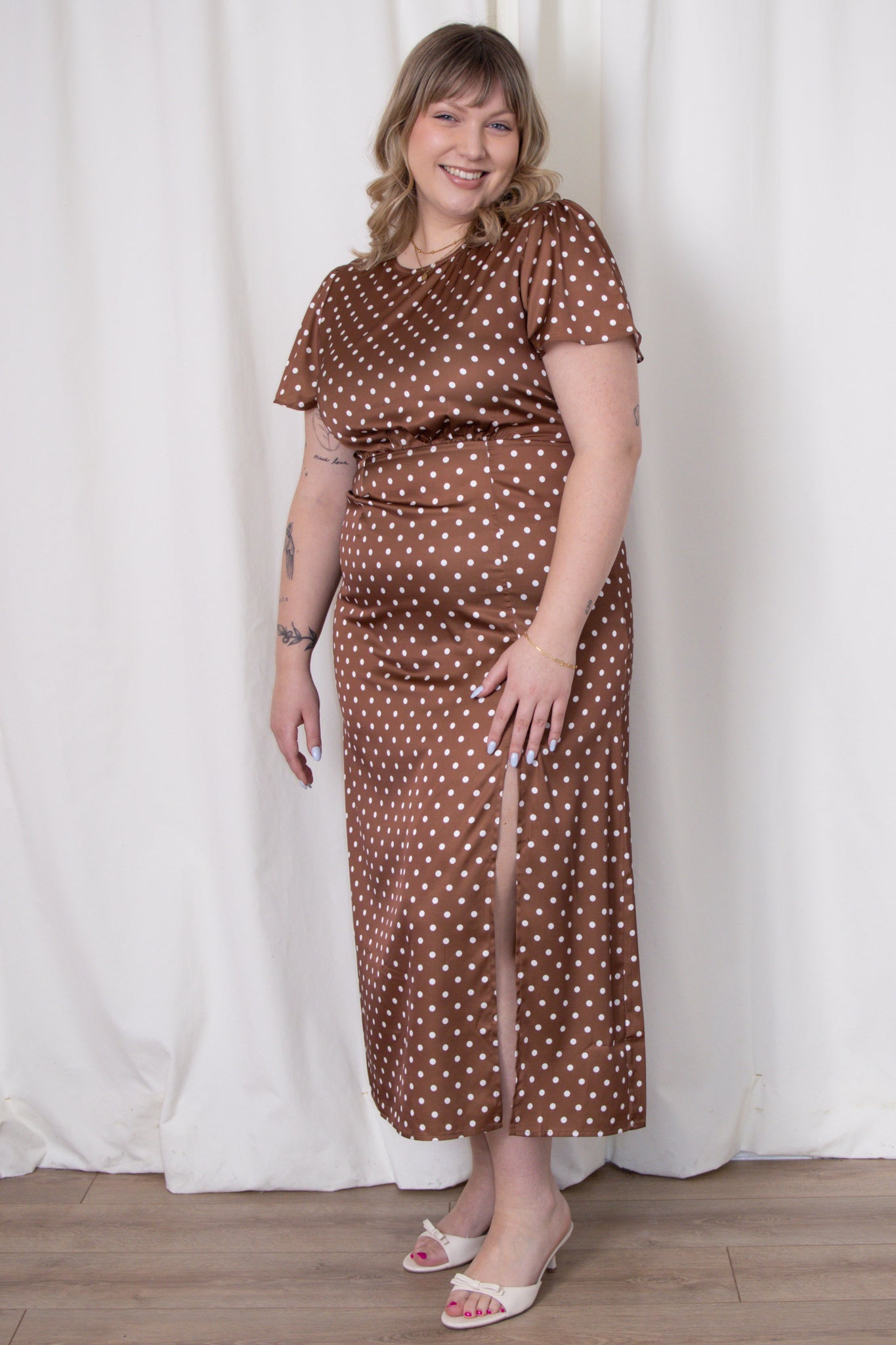 Janzur Polka Dot Dress