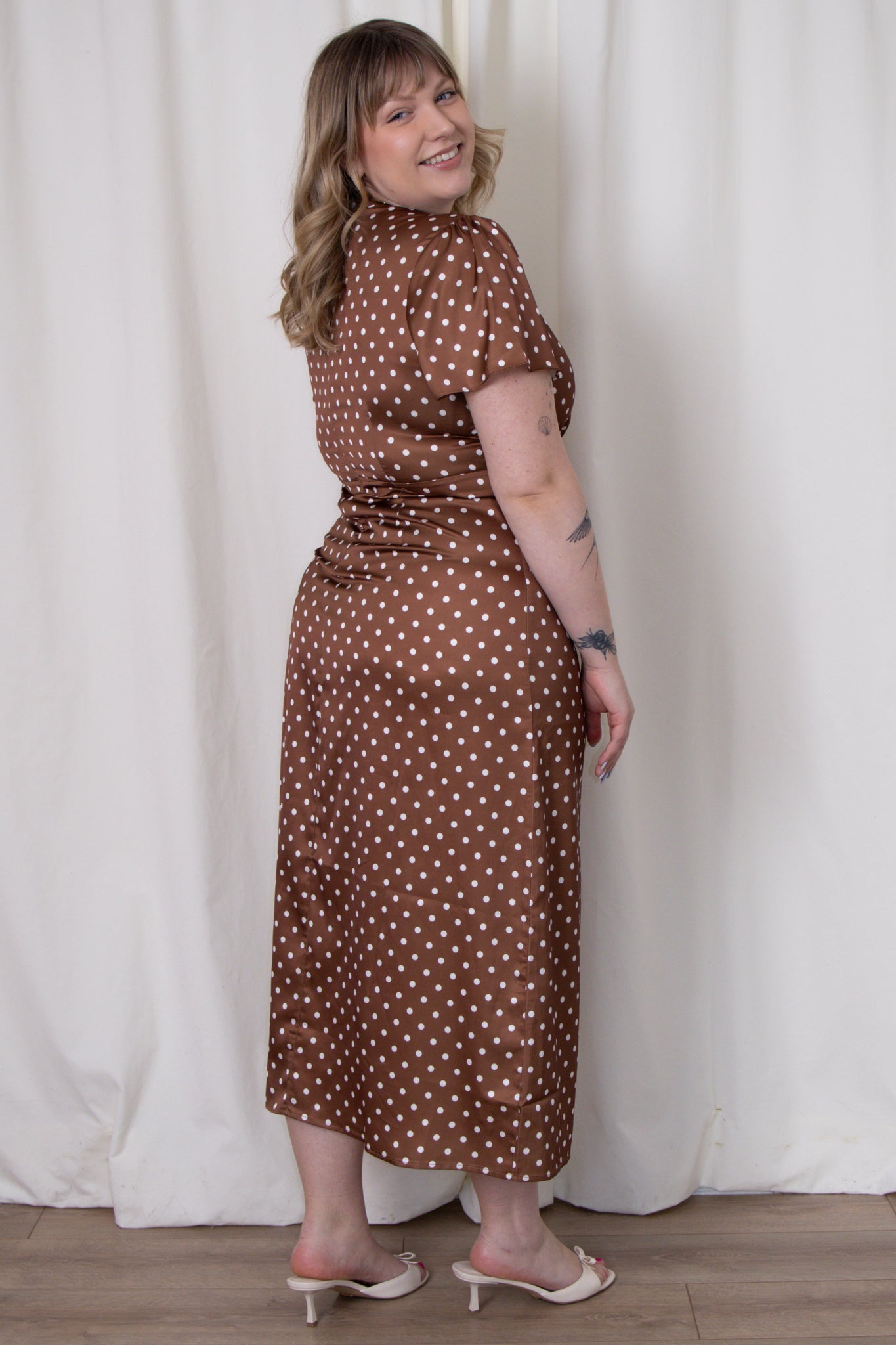 Janzur Polka Dot Dress