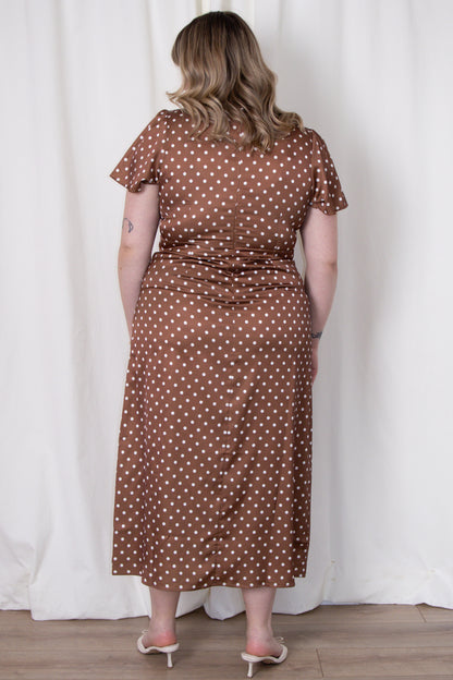 Janzur Polka Dot Dress