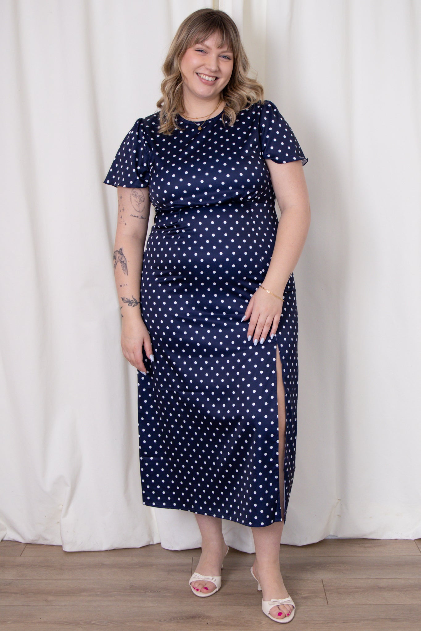 Janzur Polka Dot Dress