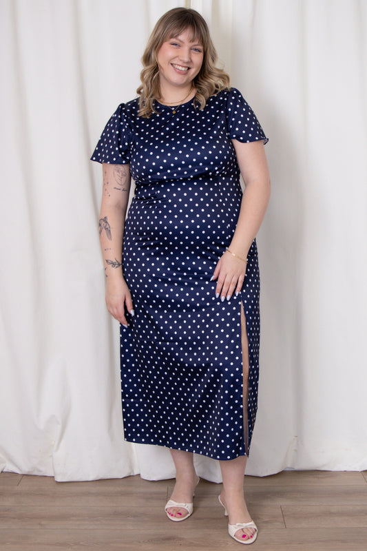Janzur Polka Dot Dress