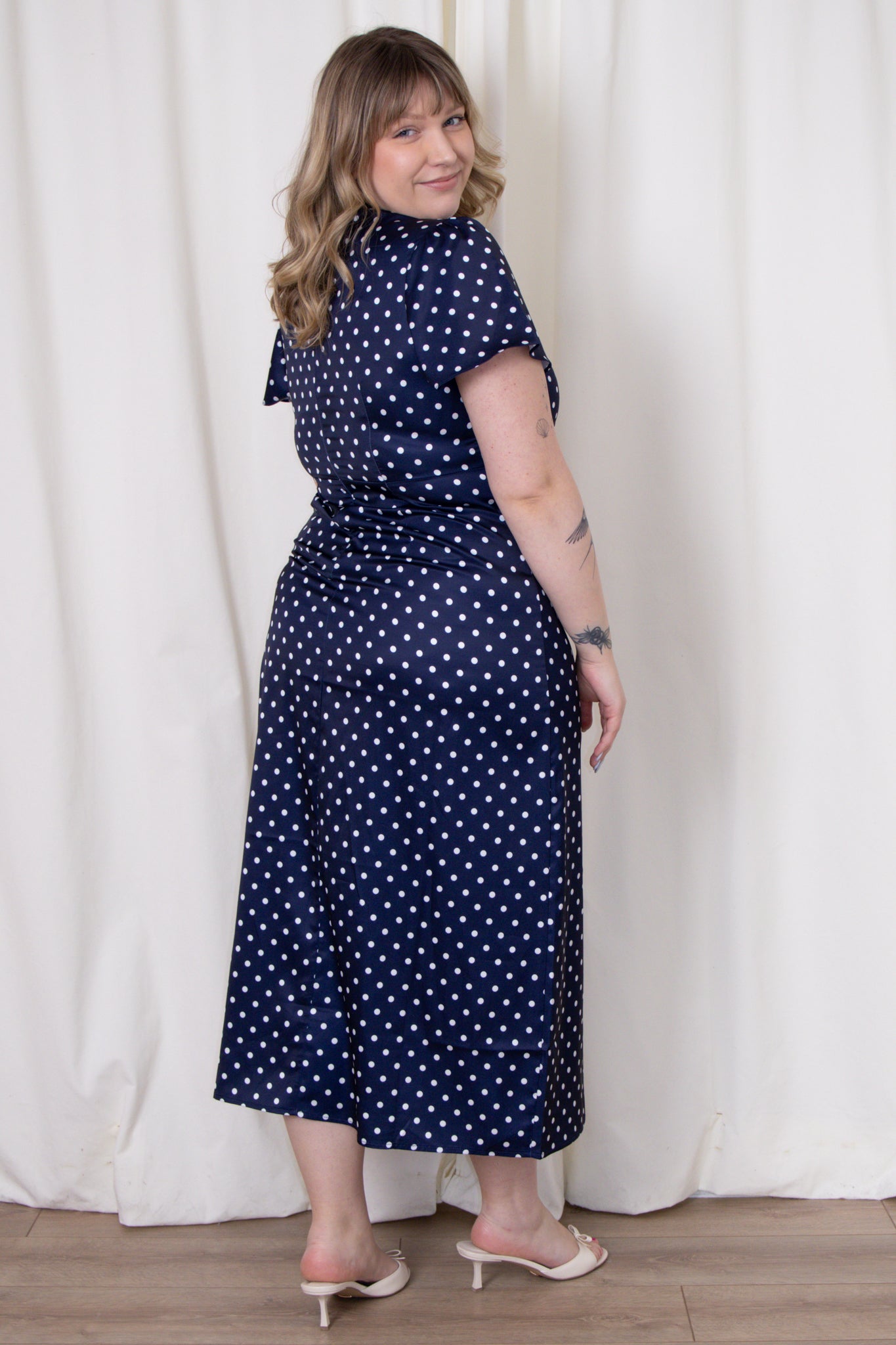 Janzur Polka Dot Dress