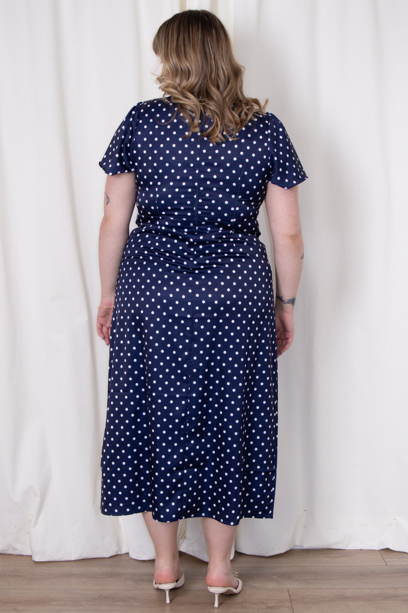 Janzur Polka Dot Dress
