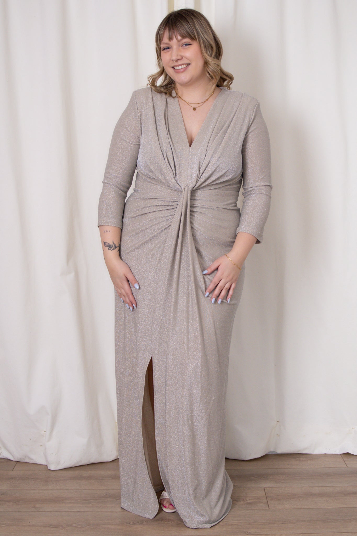 Shimmer Ruched Gown (2-22)
