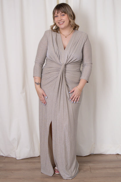 Shimmer Ruched Gown (2-22)