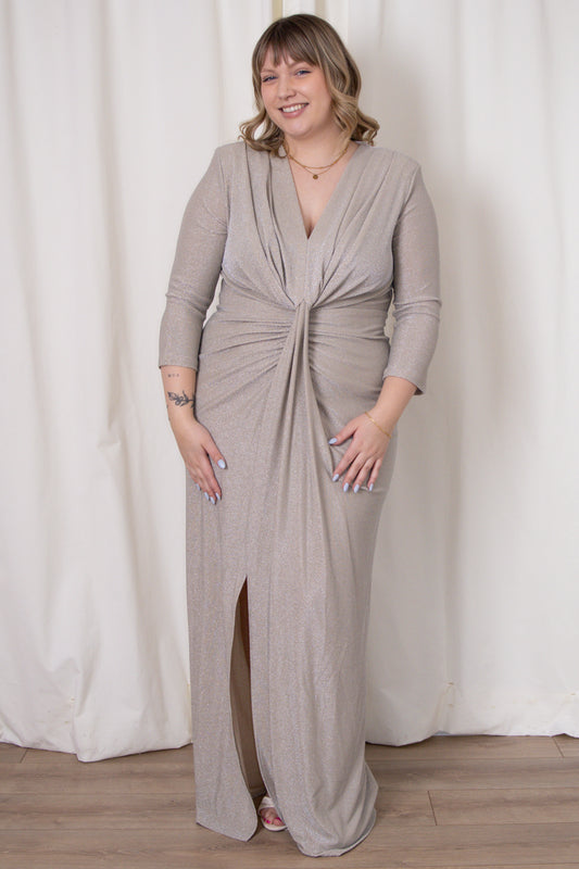 Shimmer Ruched Gown (2-22)