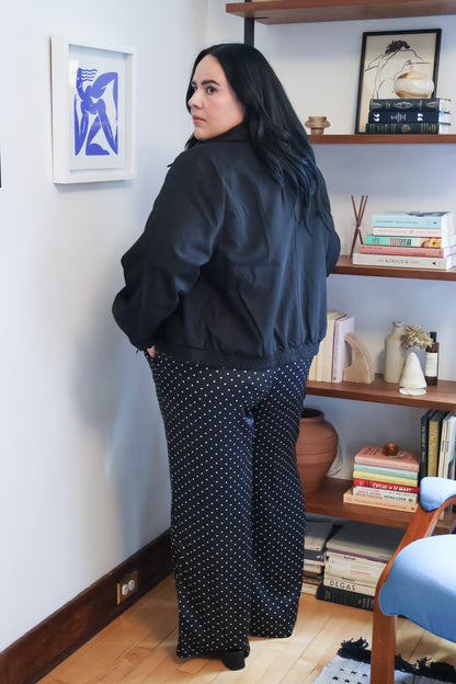 CURVE Polka Dot Satin Pants