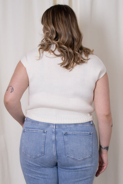 Mockneck Knit Pullover