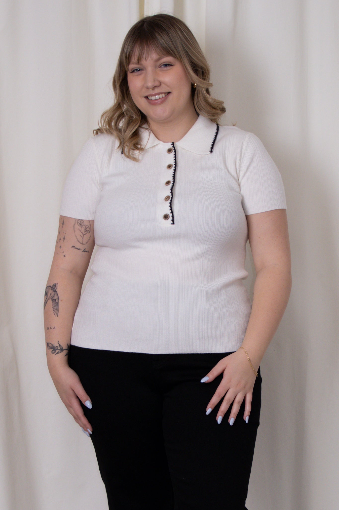 CURVE Contrast Trim Polo