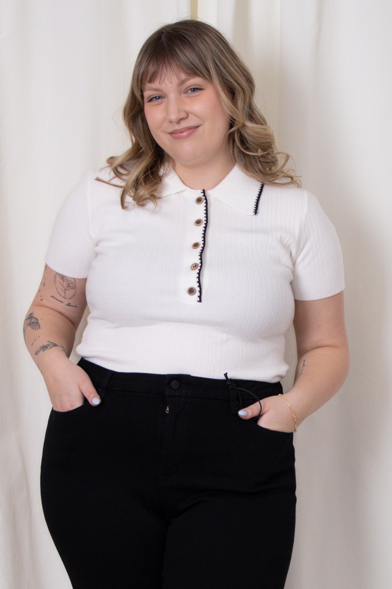 CURVE Contrast Trim Polo