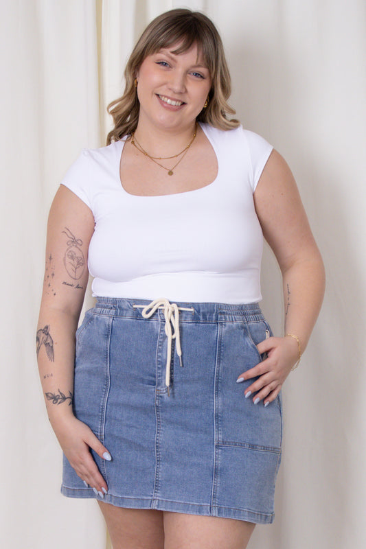 Denim Mini Skort (0-18)