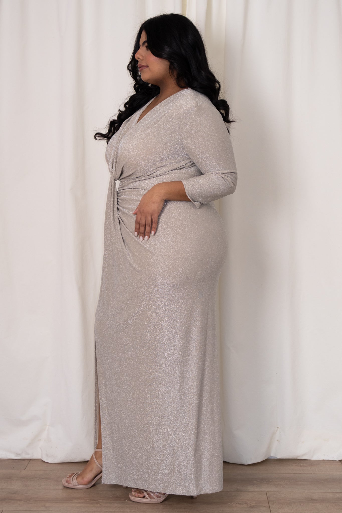 Shimmer Ruched Gown (2-22)