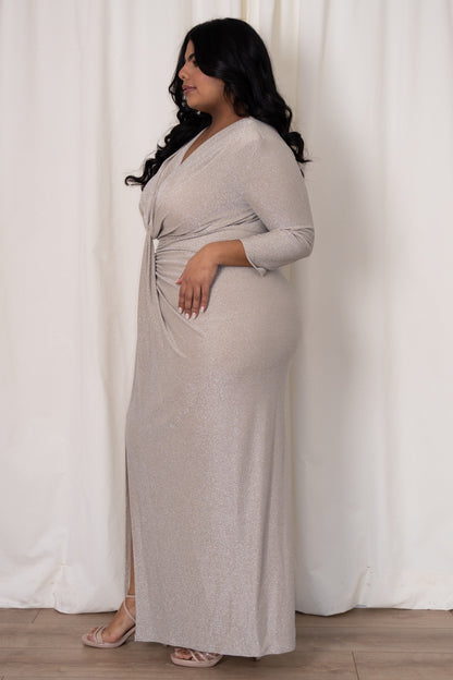 Shimmer Ruched Gown (2-22)