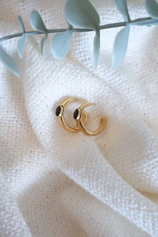 Black Stone Hoops