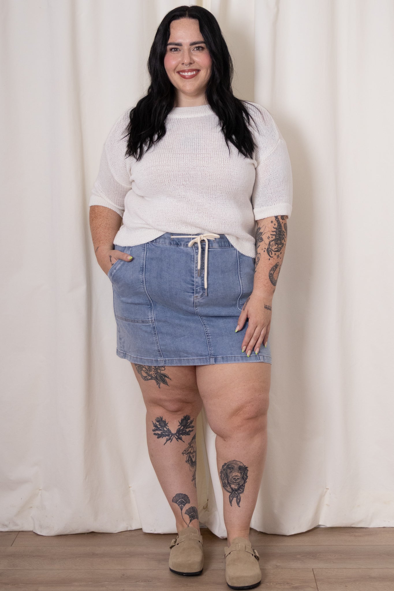 Denim Mini Skort (0-18)